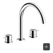 Смеситель для раковины Almar Absolute Black Brushed PVD (E214004.AB)