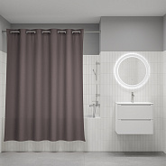 Штора для ванной IDDIS Бэйс (Base) 200x180 см, полиэстер, коричневый (TS03P18i11)