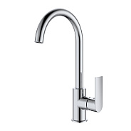 Смеситель Splenka S05.40 для кухни высокий поворотный излив, хром
