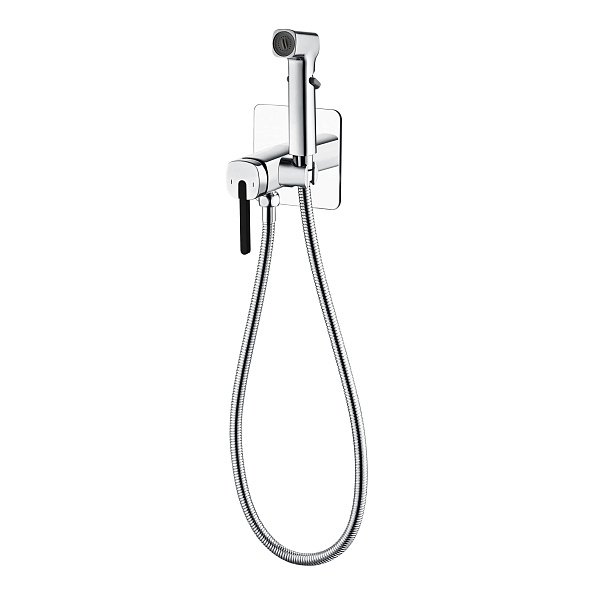 Гигиенический душ со смесителем Rose R245, хром