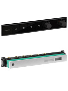 15382670S Set HG RainSelect термостатический смеситель для душа (15382670+15312180), матовый черный