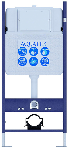 INS-0000014 Aquatek ECO Standart 50 (без верхней планки) Монтаж рама для подв унитаза1130*500*100+звукоизоляционная прокладка