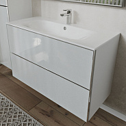 Тумба с раковиной подвесная (100см) Terminus Vega VEG101002900301OSL, белый