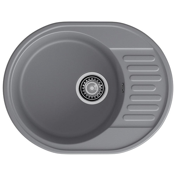 Кухонная мойка GranFest QUARZ 58, темно-серый