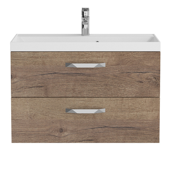 База под раковину подвесная BelBagno Aurora 796х500х445 мм, Rovere Tabacco (AURORA-800-2C-SO-RT)