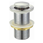 Донный клапан для раковины Raglo R600.04 без перелива (клик-клак), латунь, хром