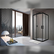 Душевой уголок Terminus Соренто квадрат 90х90х200, черный