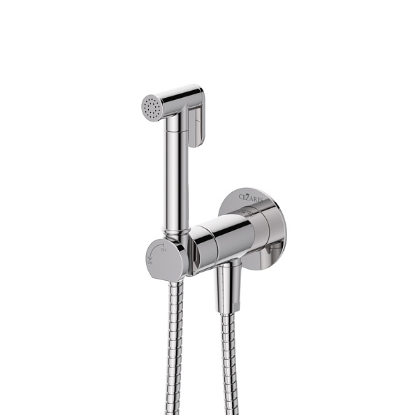 Гигиенический душ со смесителем Cezares Leaf, хром (LEAF-DIF-01)