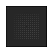 Верхний душ Graffio KINGS KI412NEO, черный