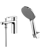 AQ1844CR НИКА смеситель врезной на борт ванны на 1 отв.