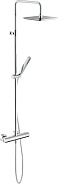 SE124030/50CR SEVEN термостатическая душевая система, верхний душ 24х24 см