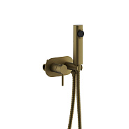 Смеситель с гигиенической лейкой золотой (B55807-5)