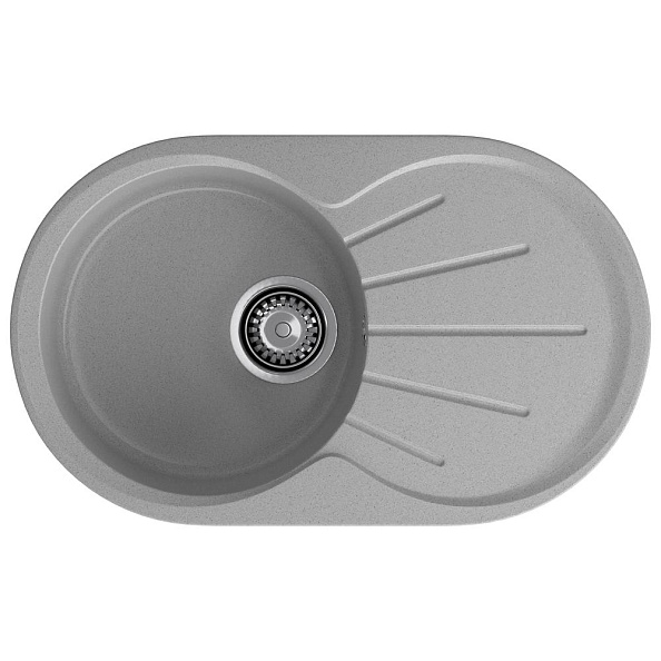 Кухонная мойка GranFest RONDO 750L, серый