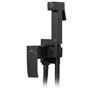 Гигиенический душ со смесителем встраиваемый Grocenberg GB002BL, черный