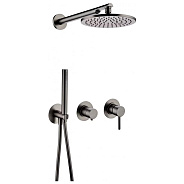 Душевая система встраиваемая (без излива) Grocenberg GB5090BG, графит