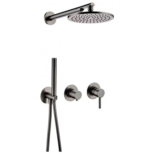 Душевая система встраиваемая (без излива) Grocenberg GB5090BG, графит