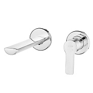 102167606EX-YY LUNA смеситель для раковины настенный 2 отв. (внешняя часть)