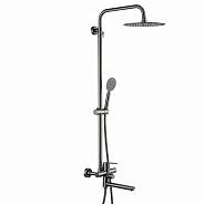 Душевая система FRAP F24801-9, оружейная сталь