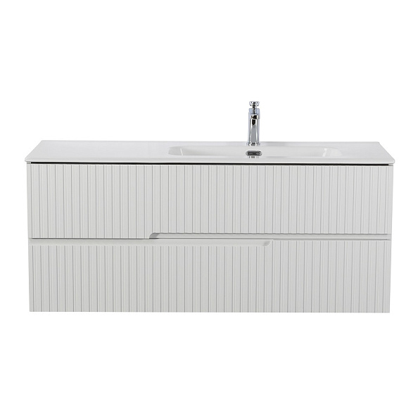 База под раковину подвесная Cezares Duet-N 1200х457х500, Bianco Lucido (DUET-N-1200-2C-SO-BL-R)