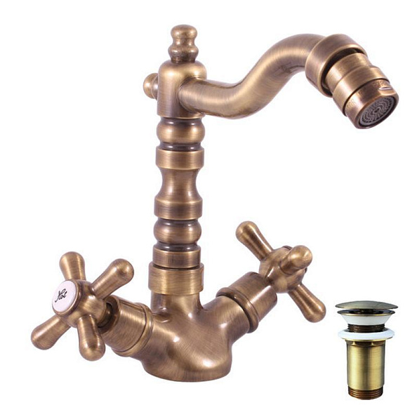 Смеситель для биде Rav Slezak MORAVA MK121.5/9SM, бронза