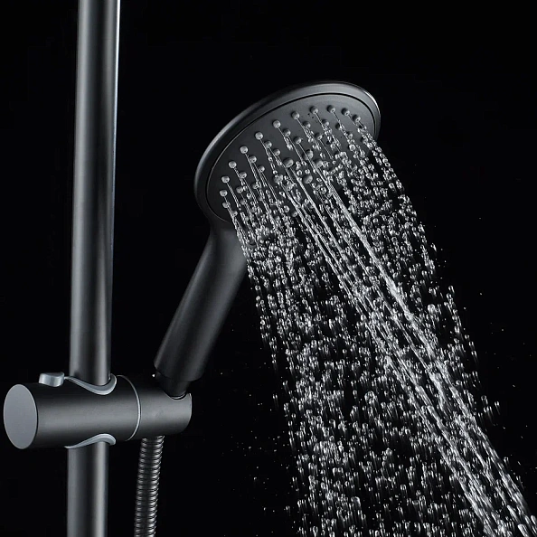 Душевая система Shevanik S8736H, черный