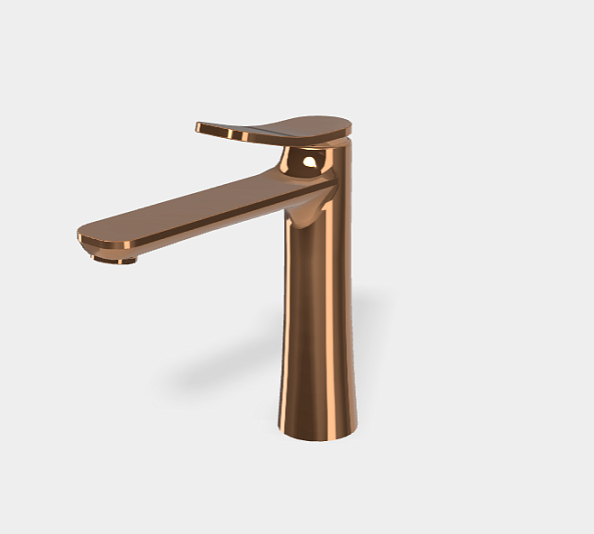 Смеситель для раковины Fima Carlo Frattini Flo', бронза янтарная (F3801LZL)