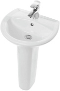 АТТИКА 48 Умывальник пьедестальный ВКС Белый S1 (WB.PD/Attica/48-C/WHT.G/S1)