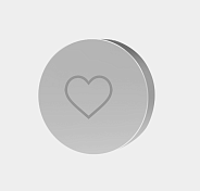 Кнопка сердце Fima Carlo Frattini Switch, шампань брашированная (F5980/4HS)