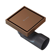 Душевой трап точечный Knotlor SDSS100RB, бронза