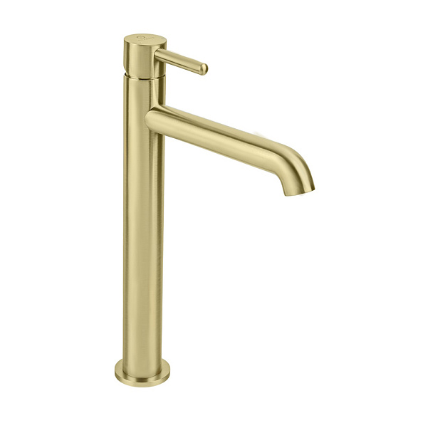 Смеситель для раковины высокий FILARETE Roun FL6020MG, матовое золото