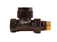 Термостатический радиаторный клапан Arrowhead Element, прямой, Ду20 (черный)