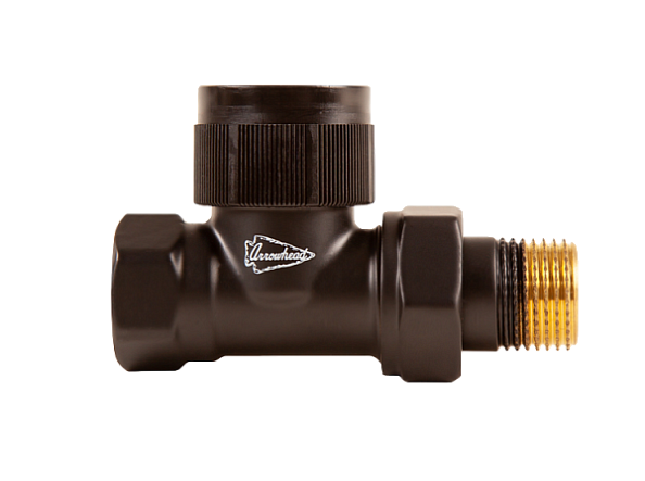 Термостатический радиаторный клапан Arrowhead Element, прямой, Ду20 (черный)