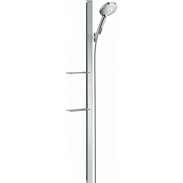 Душевой набор Hansgrohe Raindance Select S 120 3jet со штангой 150 см и мыльницей 27646000, хром
