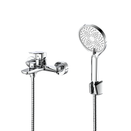 Смеситель для ванны с душем DQ Hamburg короткий излив хром (DA1743201)