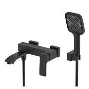 Смеситель Raglo R01.30.06 для ванны и душа настенный излив поворотный 15 см, черный