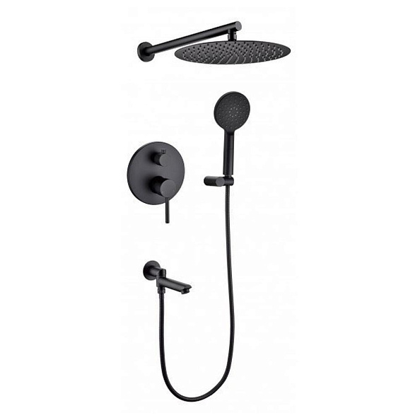 Душевая система встраиваемая Grocenberg GB5001BL, черный