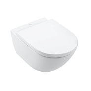 Чаша подвесного унитаза  Villeroy & Boch Subway 3.0 TwistFlush, CeramicPlus, Stone White (4670T0RW)
