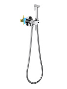 AQ1021CR ЕВРОПА комплект для гигиенического душа встроенный (смеситель + гигиеническая лейка + шланг)