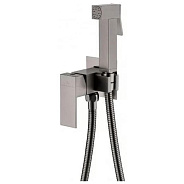 Гигиенический душ со смесителем встраиваемый Grocenberg GB002BG, графит