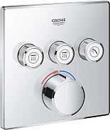 29149000 Grohtherm SmartControl Смеситель на 3 выхода, внешняя часть, хром