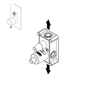 Внутренняя часть Ritmonio назначение-смеситель для ванны и душа, не окрашен (E0BA0153)