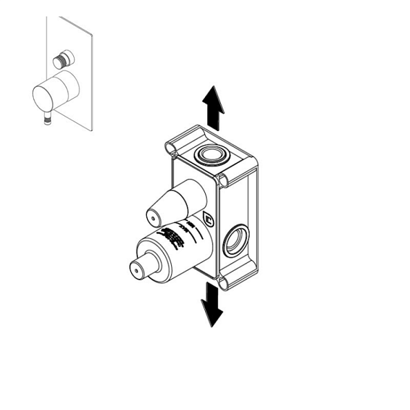 Внутренняя часть Ritmonio назначение-смеситель для ванны и душа, не окрашен (E0BA0153)