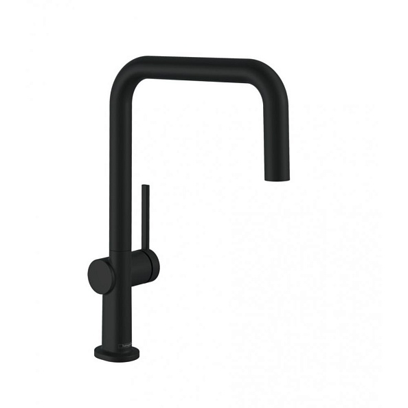 Кухонный смеситель однорычажный, U 220, 1jet Hansgrohe 72806670, матовый черный
