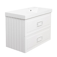 Тумба под раковину подвесная La Fenice Cubo TWIN FNC-01-CUB-B-90-2, белая