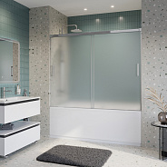 Шторка на ванну Cezares Tandem-Soft 170x145 мм, прямоугольная, хром (TANDEM-SOFT-VF-2-170/145-P-Cr)