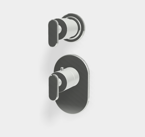 Смеситель для душа Fima Carlo Frattini Park Lane, на 2 потребителя, хром (F1353X1CR)