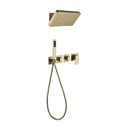 Душевая система встраиваемая (без излива) Grocenberg GB5030MG, матовое золото