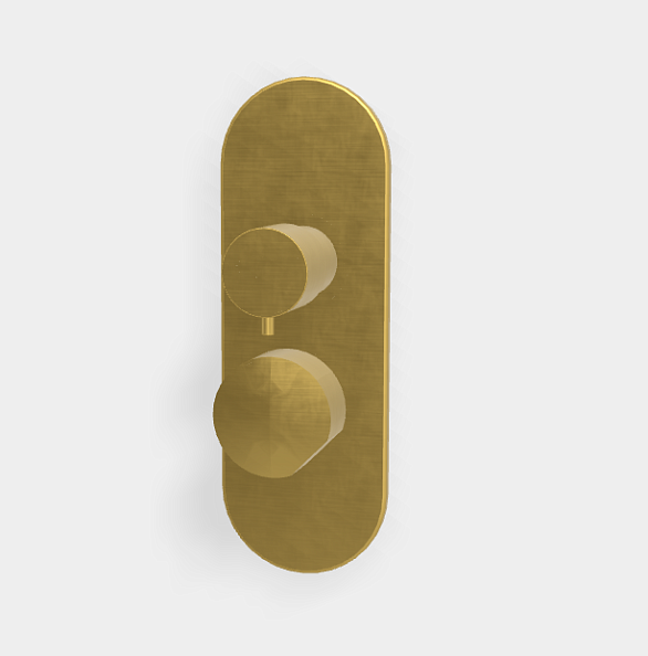 Смеситель для душа Fima Carlo Frattini So, на 2/3 потребителя, золото брашированное (F3189X6OS)