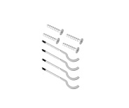 Кронштейны анкерные белые для радиаторов 180 мм (комплект 4 шт)