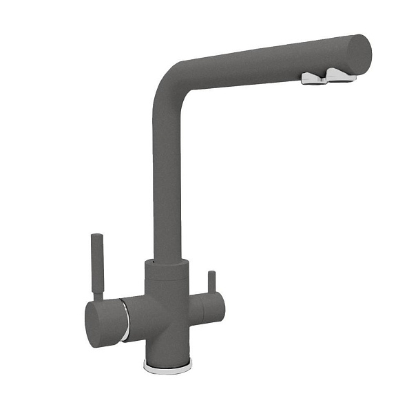 Смеситель для кухни с подключением фильтра Florentina АЛЬДО 333.40H.2123.307, серый шёлк